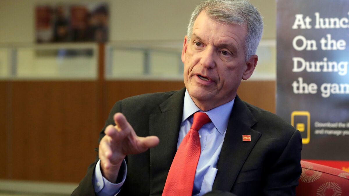 Wells Fargo CEO Timothy Sloan and the rest of the bank's board of directors are up for election at the embattled company's shareholder meeting this week.
