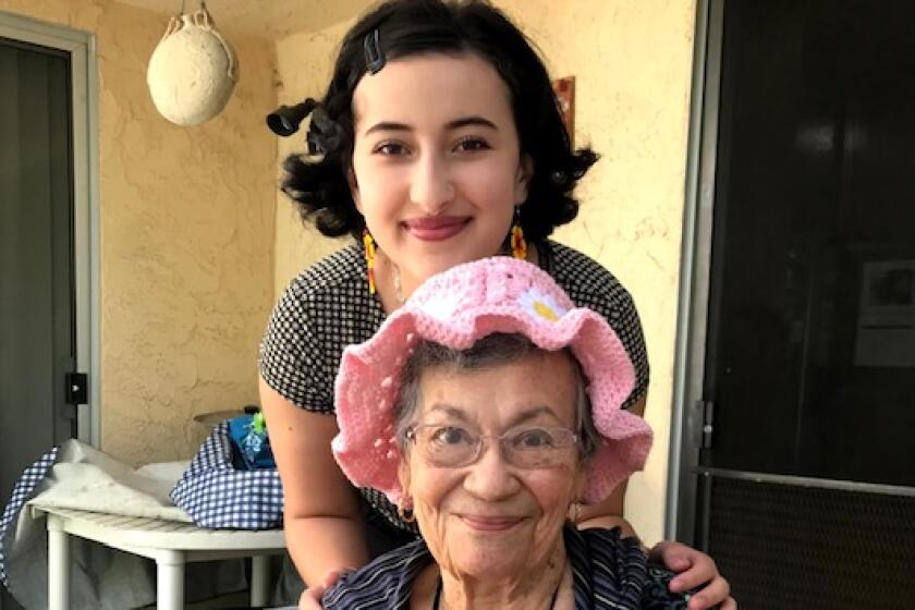 Izadora Amaris Lopez McGawley with her grandmother Aida Cazares Lopez