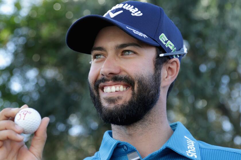 Adam Hadwin became the latest member of the sub-60 club with a 59 on Saturday in the CareerBuilder Challenge in La Quinta.