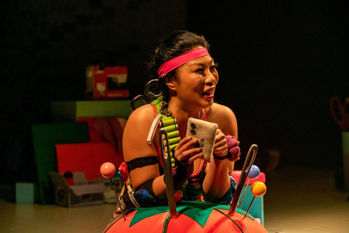 The La Jolla Playhouse presents “Kristina Wong, Sweatshop Overlord” through Sunday, Oct. 16.