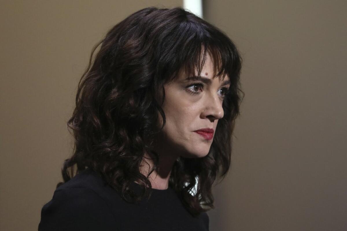 Actress Asia Argento speaks about being raped by Harvey Weinstein during the closing ceremony of Cannes on May 19.