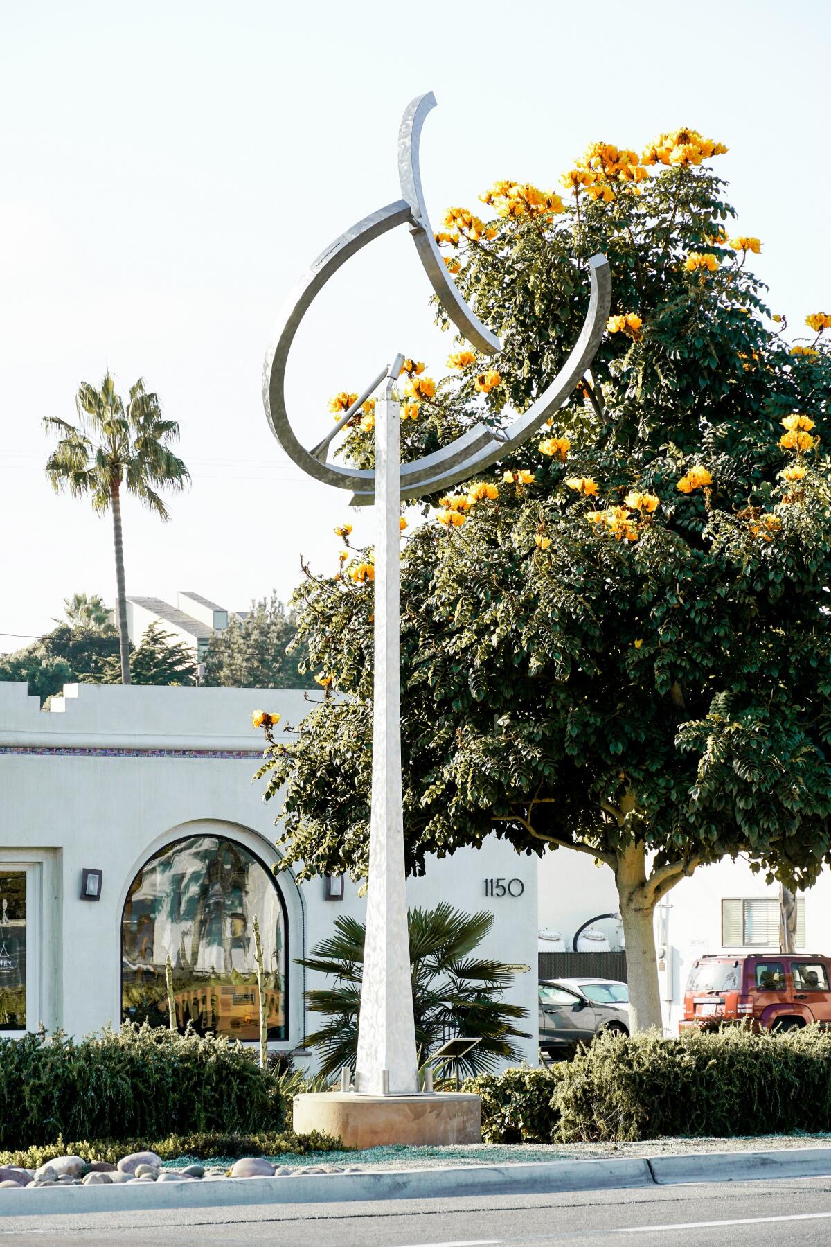 Orpheus, a kinetic sculpture by artist Jeffery Laudenslager, has been donated to the City of Encinitas.