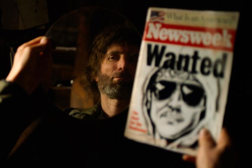 Sharlto Copley as Ted Kaczynksi, a.k.a. the Unabomber, in the 2021 drama “Ted K.”