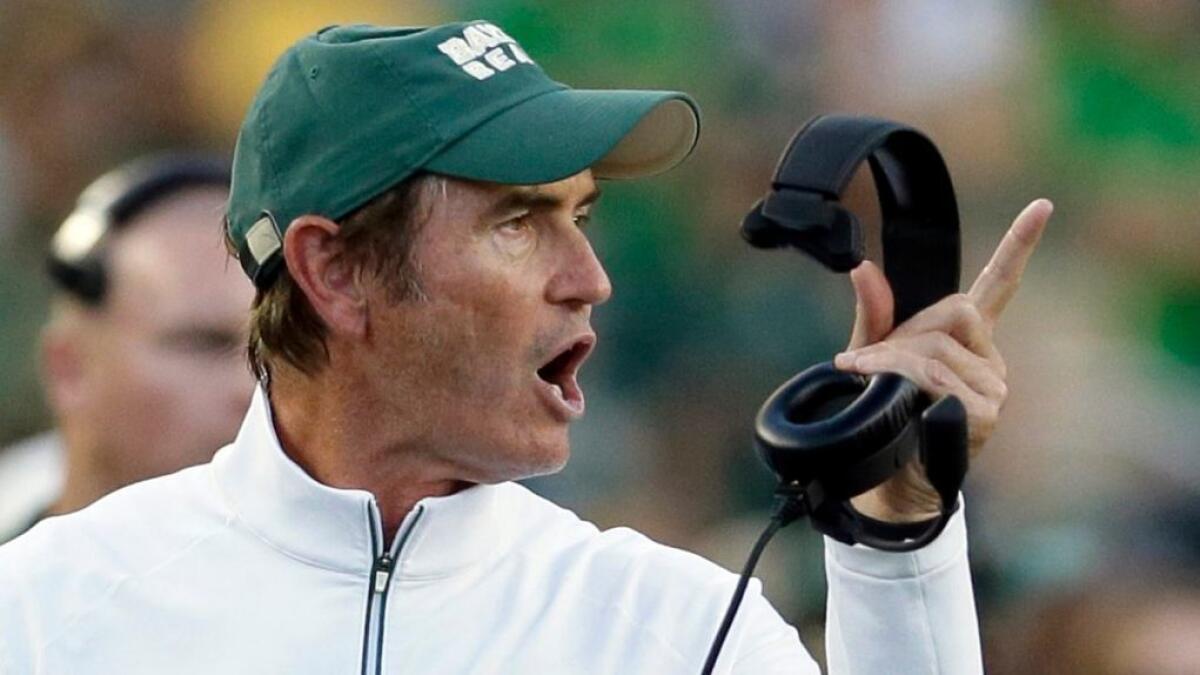 The on-going Baylor sexual assault scandal led to the termination of coach Art Briles in May of 2016.