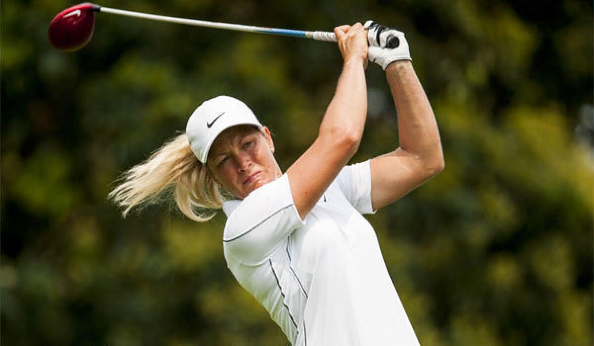 Suzann Petterson has withdrawn from this weekend's Kraft Nabisco Championship in Rancho Mirage, Calif.