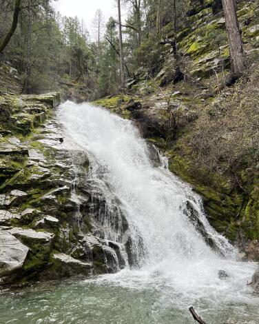 Waterfall at Whiskeytown Falls.