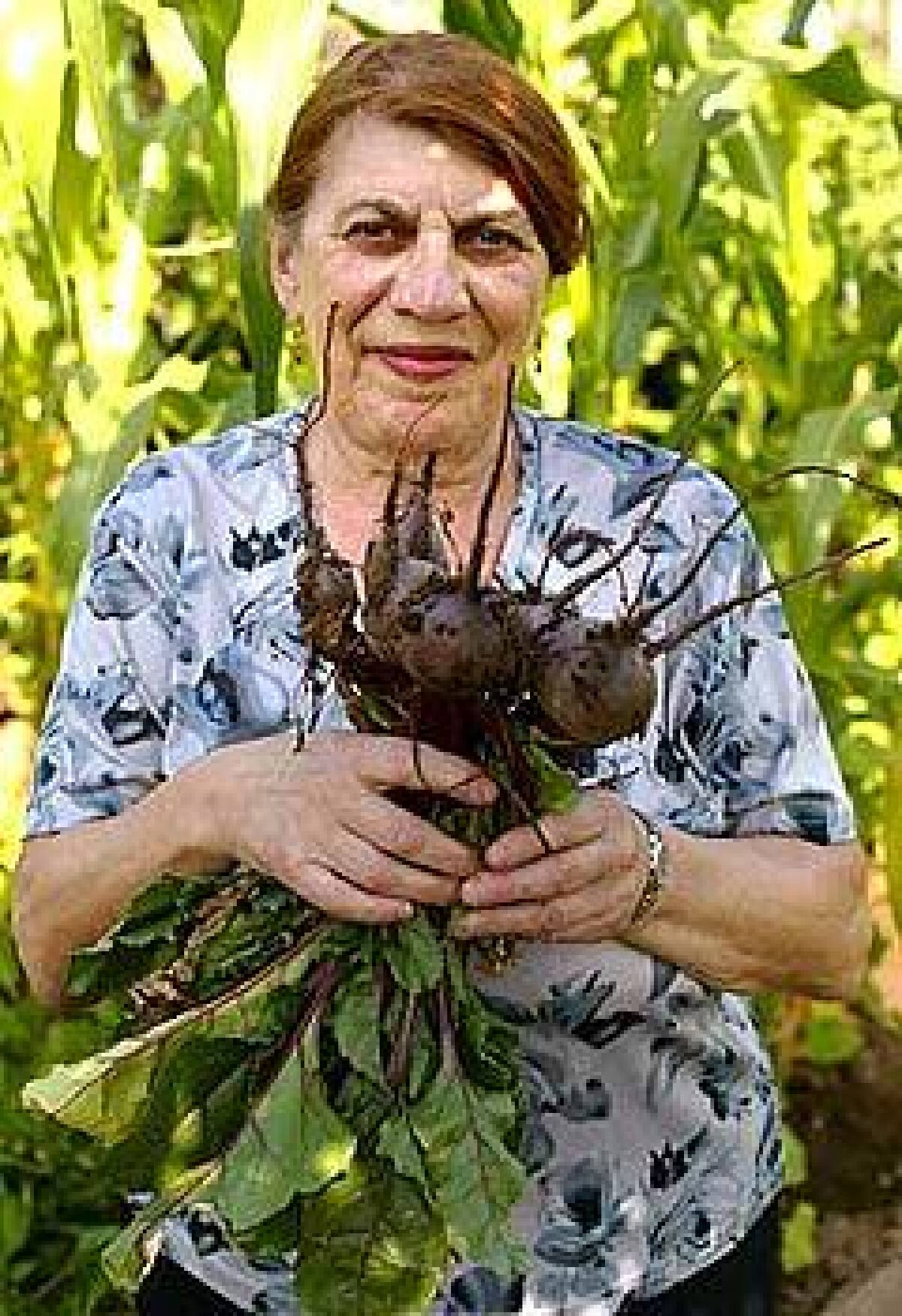 Ida Khrypun uses freshly dug beets for her classic garden borscht, made with a family recipe.