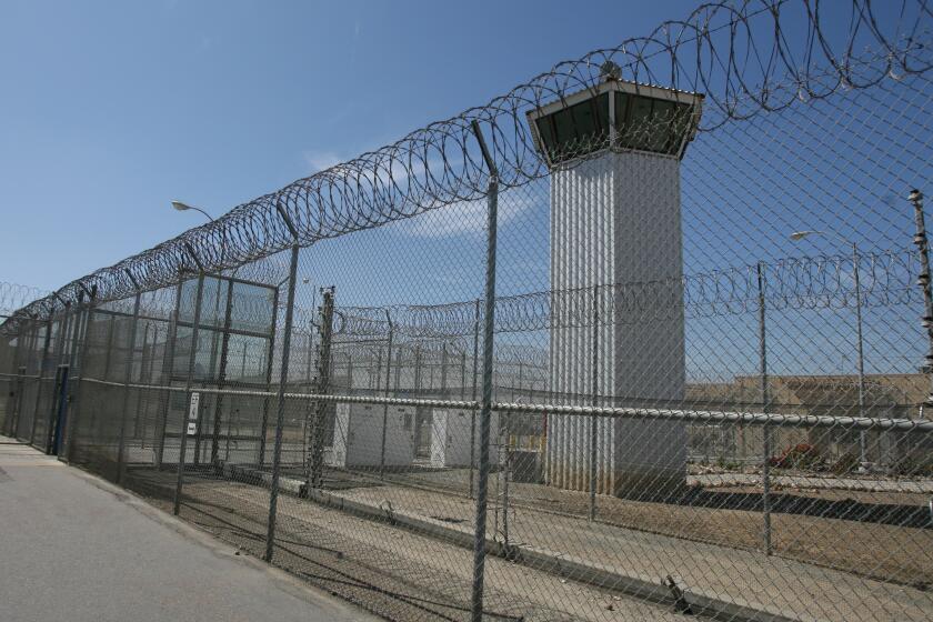 Guard tower at R.J. Donovan Correctional Facility in Otay Mesa in 2008. North County Times file photograph.