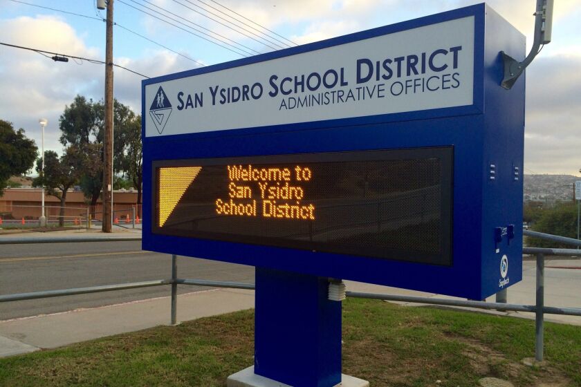 San Ysidro School District administrative offices on Otay Mesa Road.