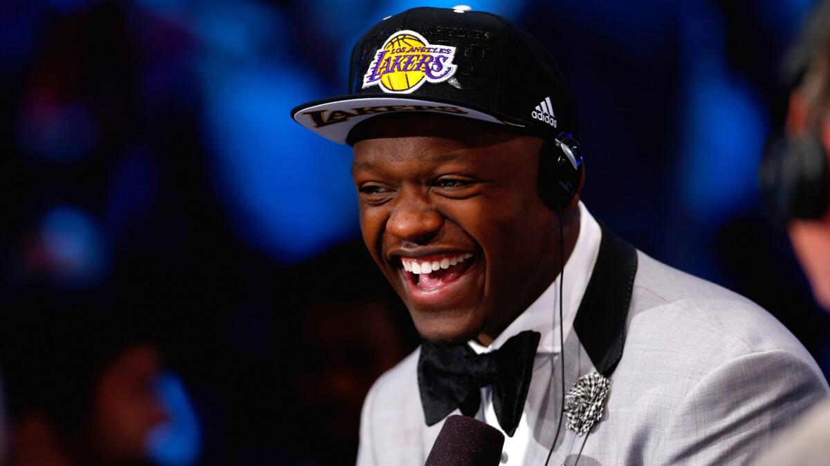 Former Kentucky star Julius Randle made his summer league debut for the Lakers on Sunday.