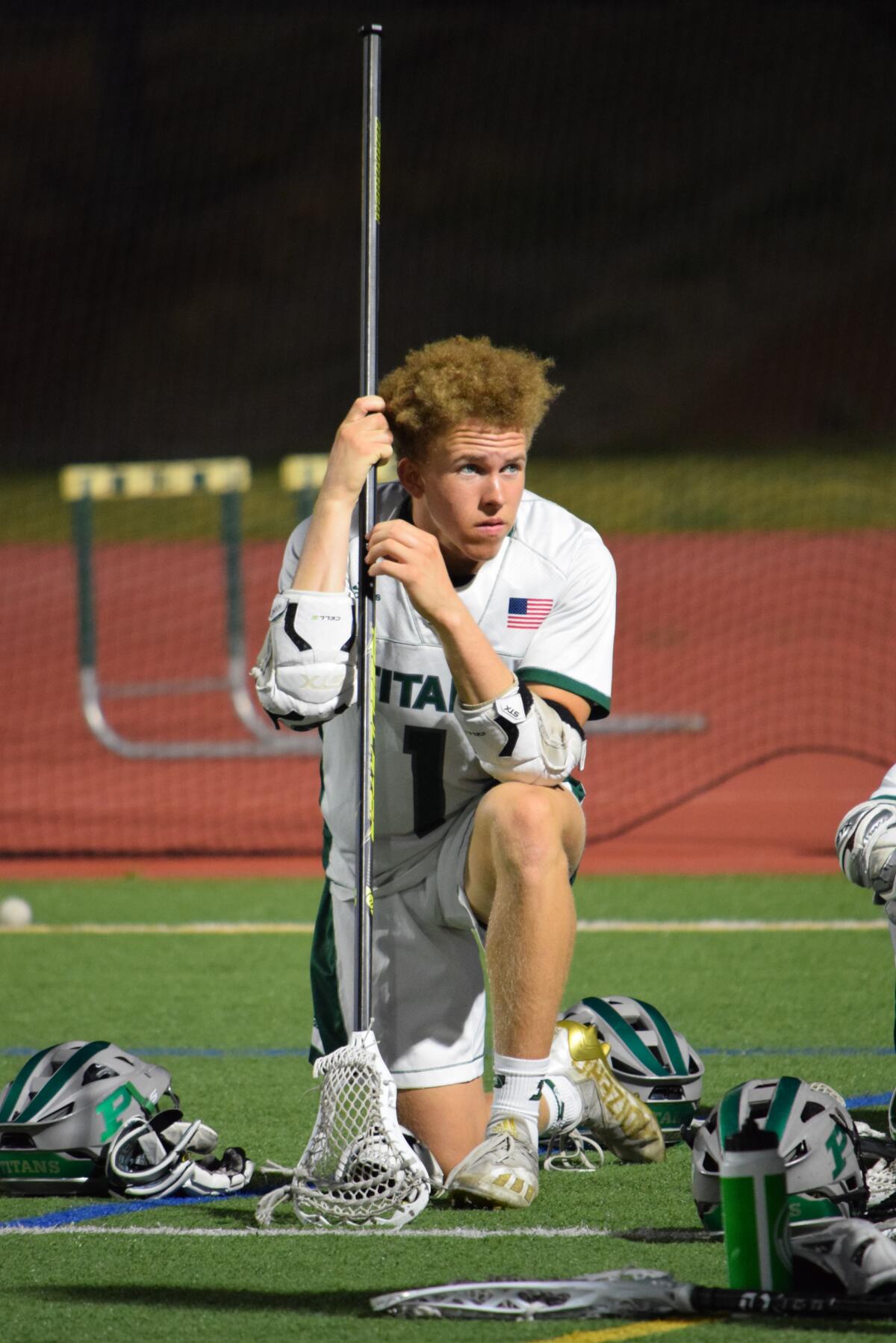 Eric Gant played football at Poway for four years. But this spring he kept a promise to friends: he played lacrosse. 