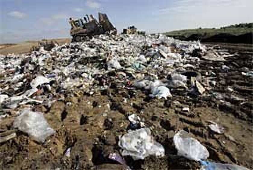 The Miramar Landfill, pictured above, would be expanded upward under a new city proposal.