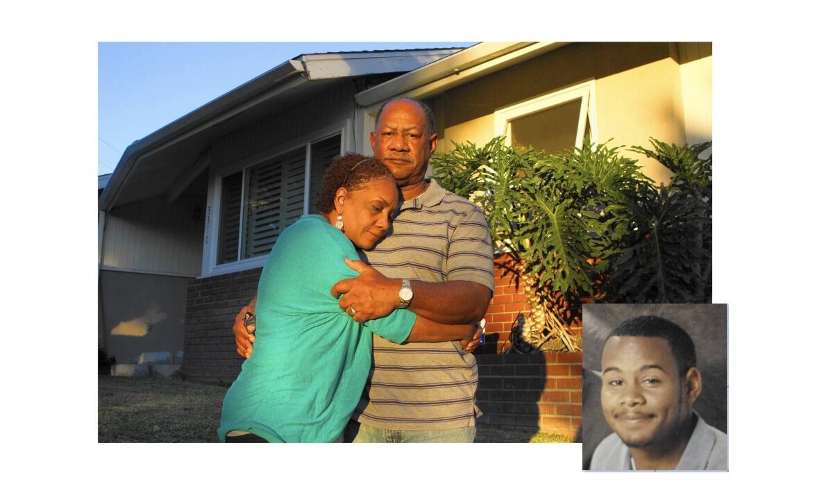 Ursula and Richard Walker's son, Christopher, 29, was shot and killed Oct. 30 in Altadena.