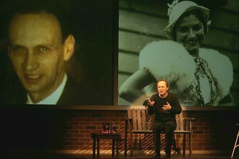 PLAYWRIGHTS ON WRITING: Billy Crystal's "700 Sundays" revolves around memories of his late parents, Jack and Helen.