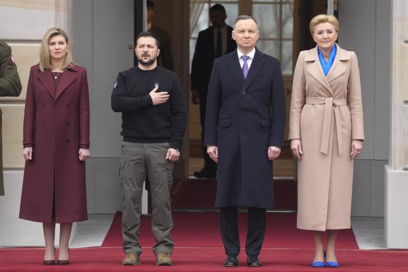 Ukrainian President Zelensky visits Warsaw, Poland