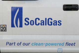 SoCal Gas Company truck on the 11600 block of Panay St. in Cypress, CA., on Friday, Jan. 6, 2023.