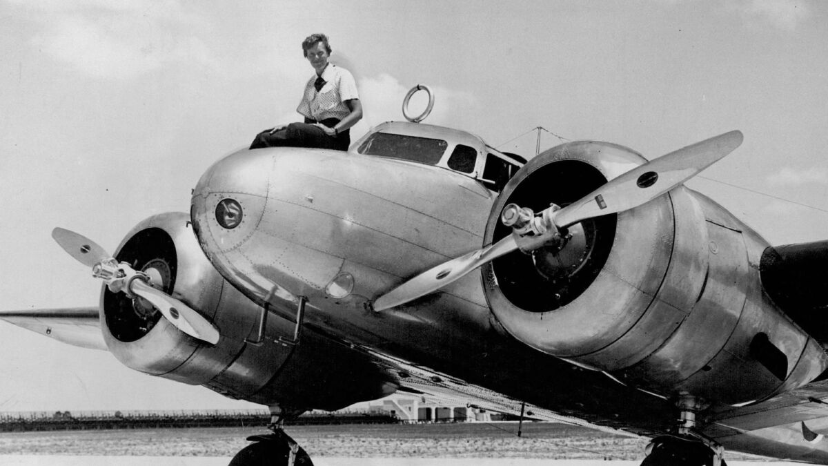 Amelia Earhart, pictured in 1937, was one of the topics of a talk given by Jordan Ortiz at a monthly meeting of the Orange County Autism Support Group’s Spectrum Gaveliers Club.