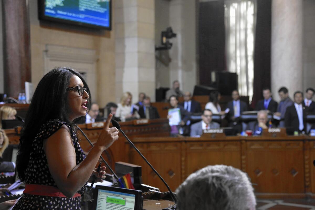 L.A. City Councilwoman Nury Martinez. She won reelection in March, handily defeating former state Assemblywoman Cindy Montañez.