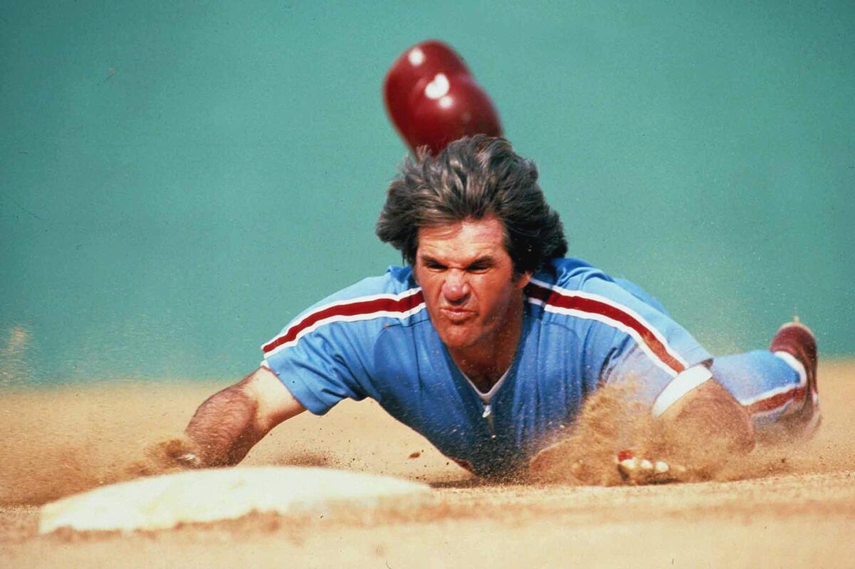 Pete Rose in his playing days.