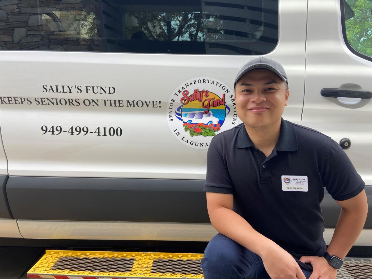 Sally’s Fund driver Nick Capinpin is among the drivers who will be trained to assist local residents with disabilities.