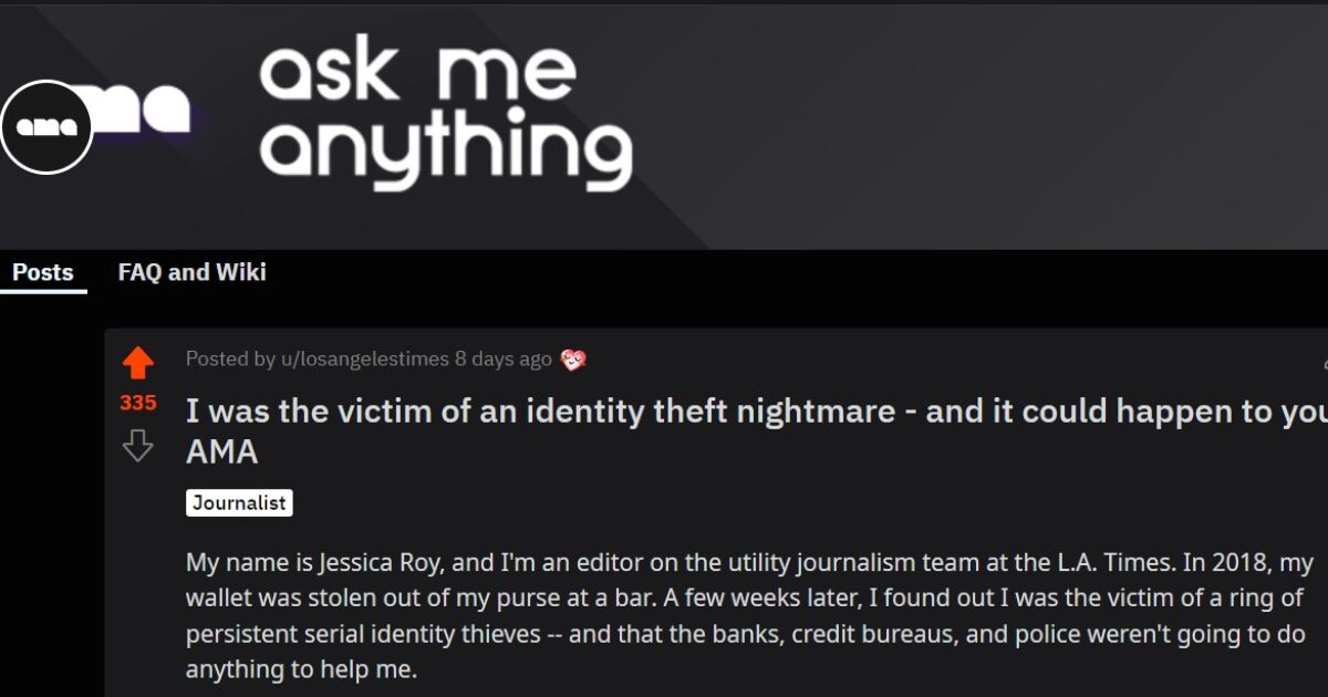 What I learned from my identity theft nightmare: A journalist’s Reddit AMA