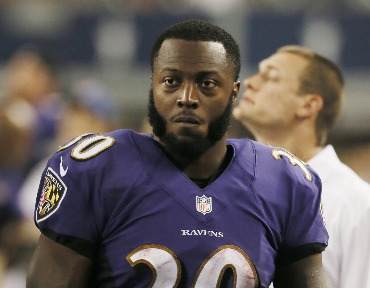 Baltimore Ravens running back Bernard Pierce was arrested on suspicion of DUI on Wednesday morning and was cut by the team in the afternoon.