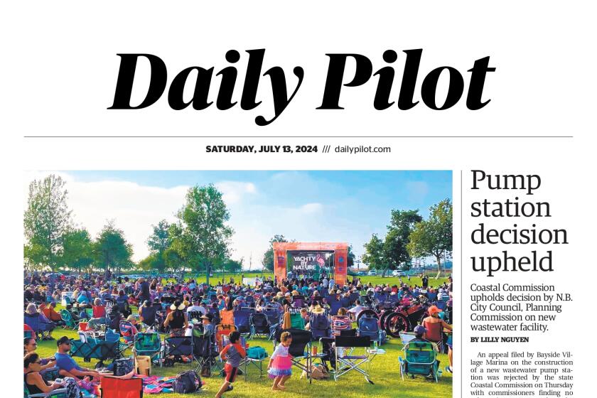 Front page of the Daily Pilot e-newspaper for Saturday, July 13, 2024.