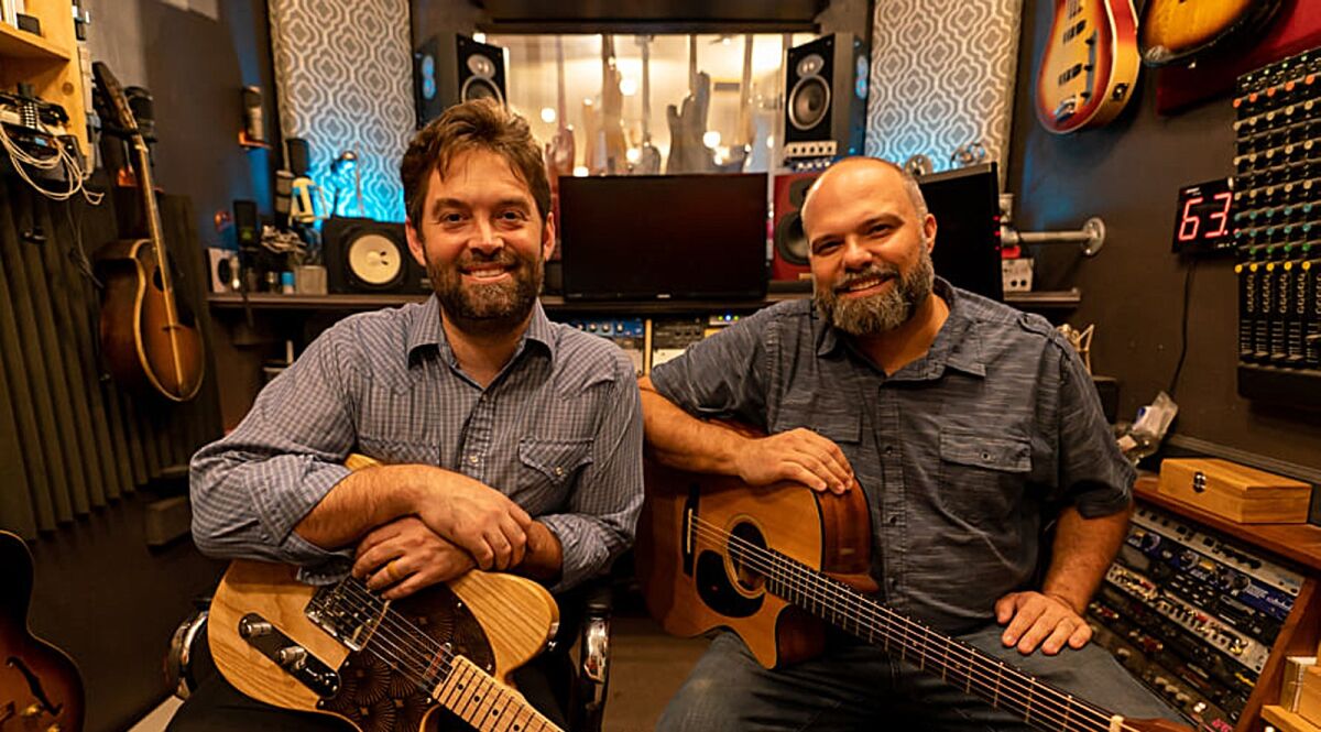 Jon Hasz, left and Jason Winters were nominated for San Diego Music Awards for the album "No More Wanderin’." 