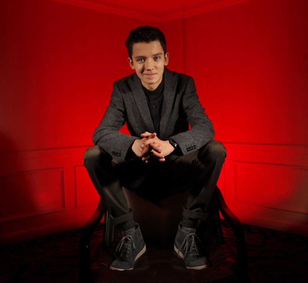 Asa Butterfield stars in the new science-fiction movie "Ender's Game," which hit the top of the box-office chart its first weekend. Butterfield, who also starred in "Hugo" and "The Boy in the Striped Pajamas," was photographed at the Four Seasons Hotel in Beverly Hills.