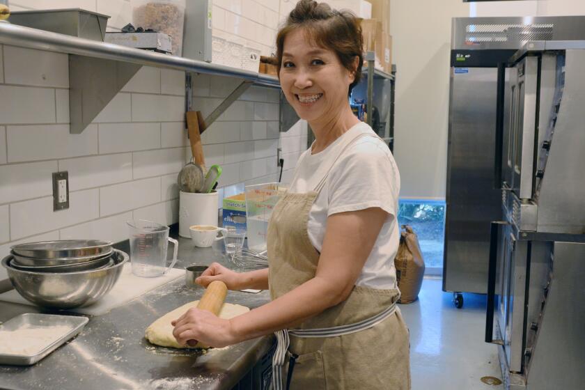 Juliette Chang, of Juliette's Cafe & Coffee Culture, prepares handmade pastries.