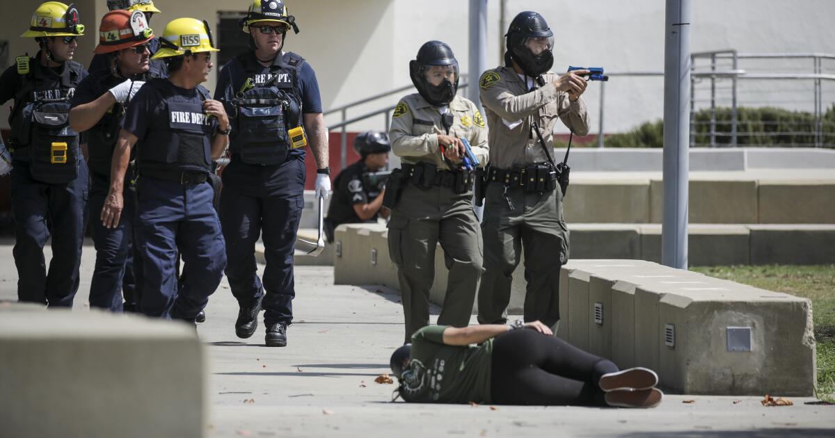 Simulated gunfire banned from active-shooter drills in schools under new California law
