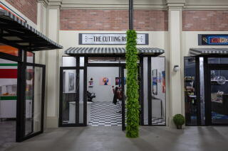 A hair salon set at Dhar Mann Studios in Burbank.