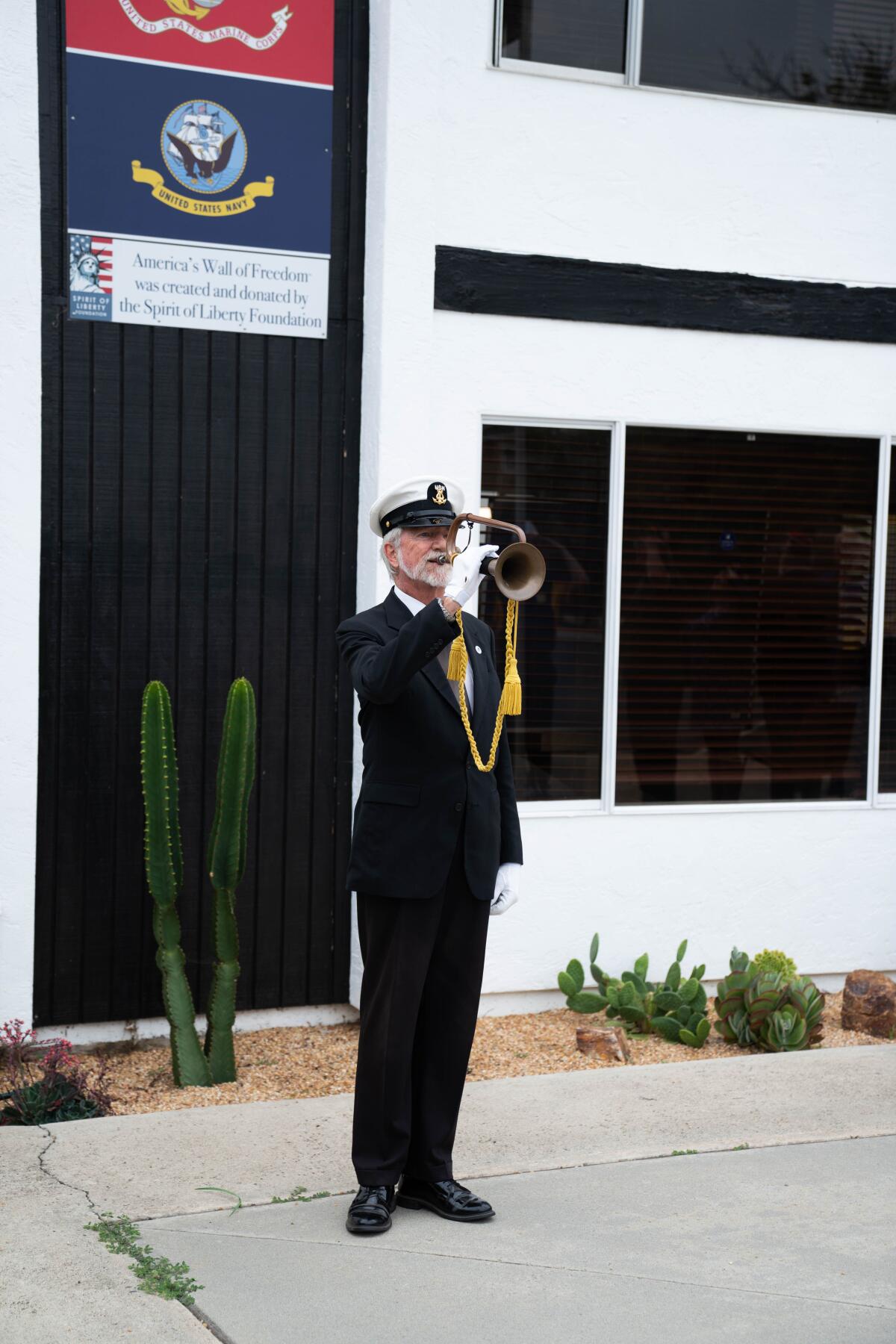 A trumpet performance at the event.