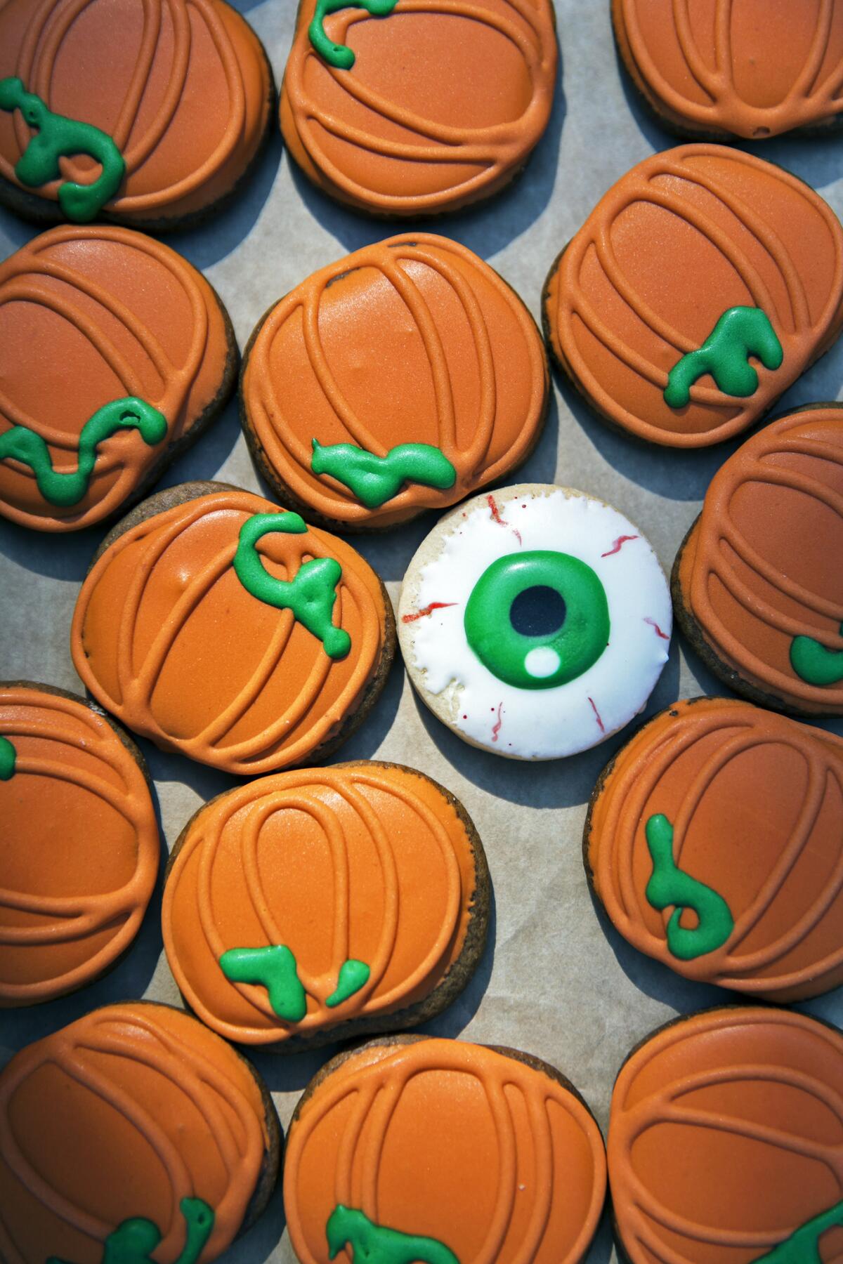 Blackmarket Bakery serves seasonally decorated gingerbread cookies.