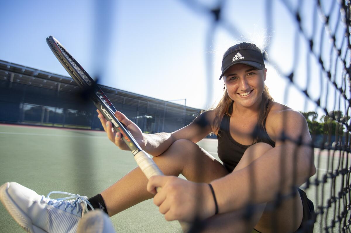Kaytlin Taylor, in her first season at Huntington Beach, is 42-1 in singles, including a 14-1 mark in the Wave League.