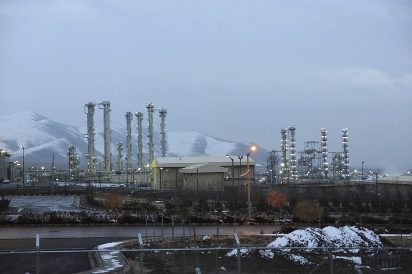 FILE - This Jan. 15, 2011 file photo shows Arak heavy water nuclear facilities, near the central city of Arak, 150 miles (250 kilometers) southwest of the capital Tehran, Iran. In a statement after a virtual meeting on Friday, April 2, 2021, the chair of a group of high-level officials from the European Union, China, France, Germany, Russia, Britain and Iran said the participants "emphasized their commitment to preserve the JCPOA and discussed modalities to ensure the return to its full and effective implementation." (AP Photo/ISNA, Hamid Foroutan, File)