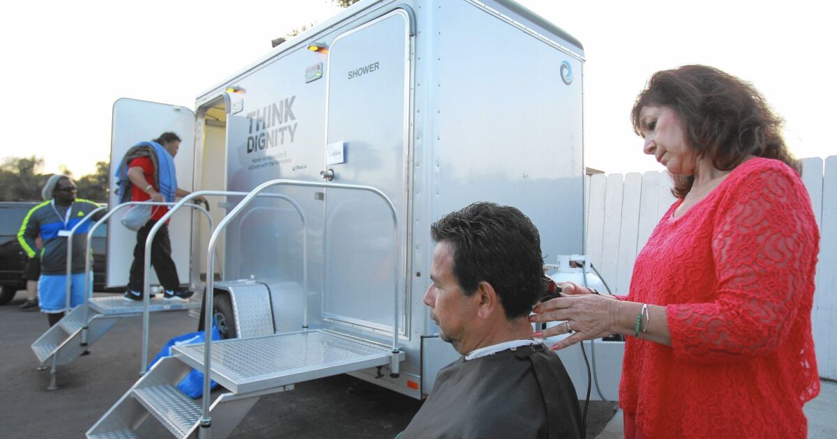 Nonprofits Mobile Showers Program For Chula Vista Homeless Keeps Dignity In Mind Los Angeles