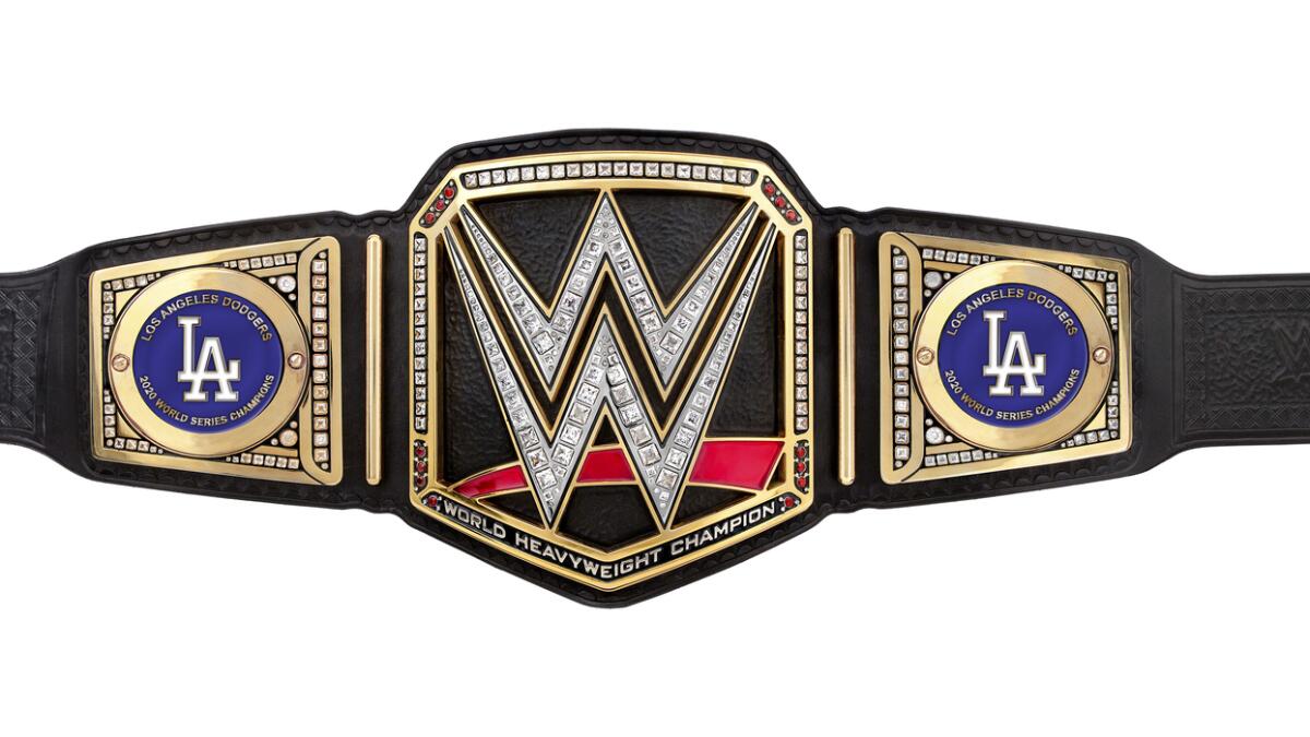 WWE, MLB to make and sell championship belts for each team - Los Angeles  Times