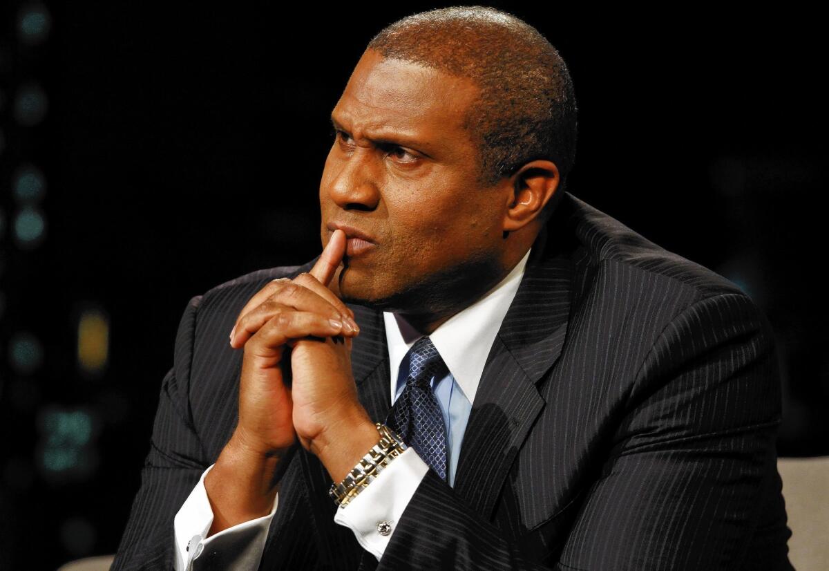 PBS interviewer Tavis Smiley is marking his 10th anniversary with the network.