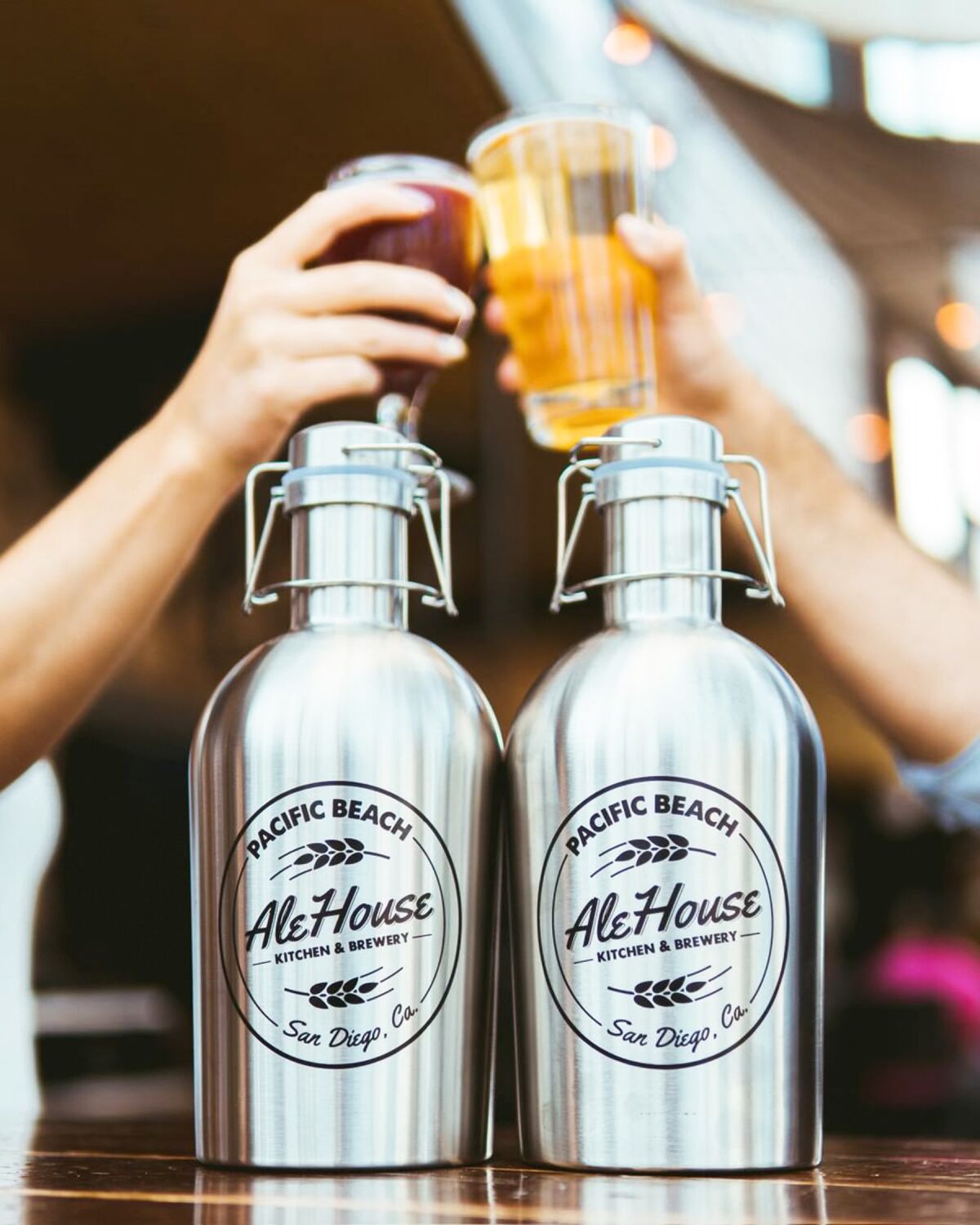 A wide assortment of beers are on tap at Pacific Beach AleHouse.