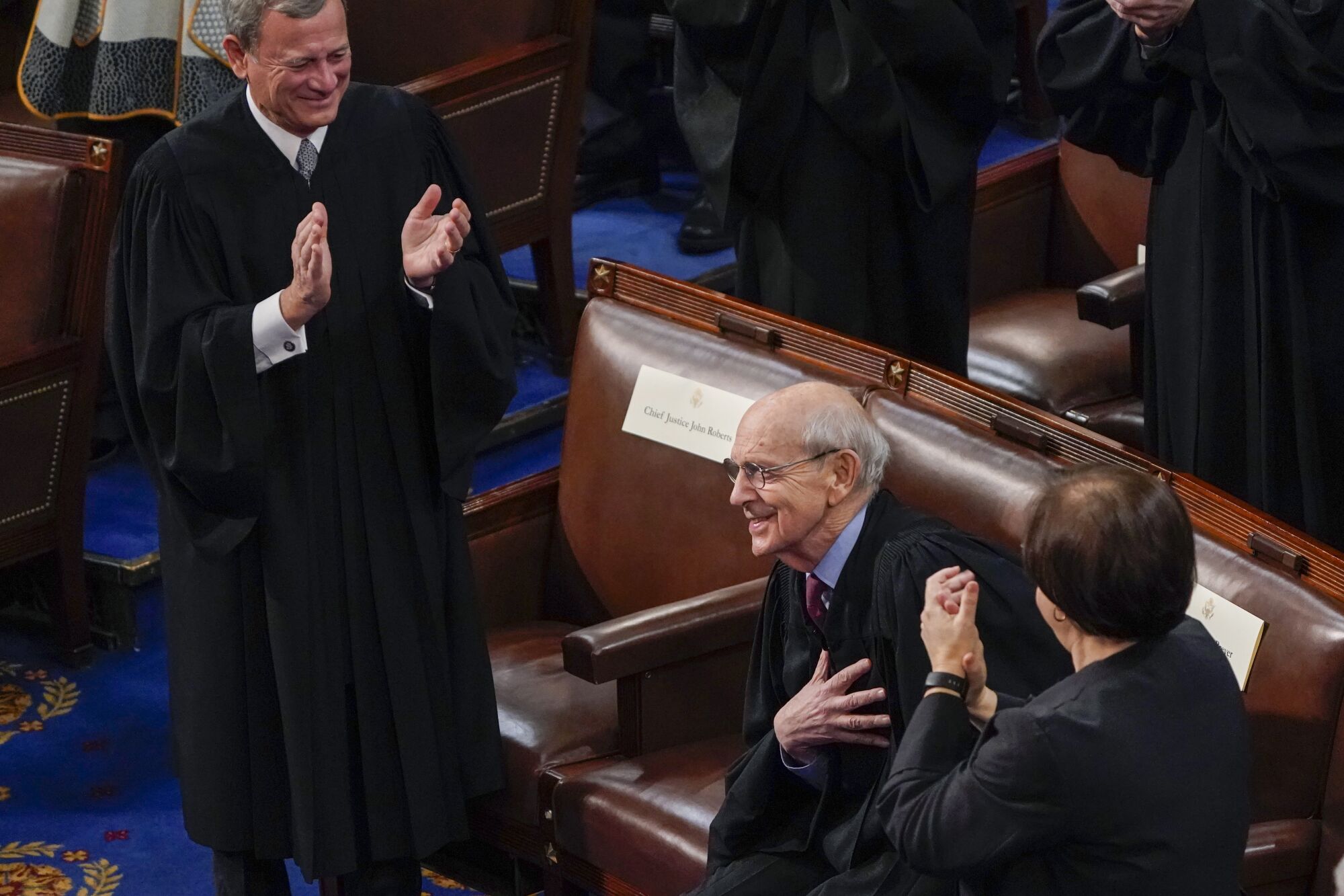 Chief Justice and Supreme Court justices.