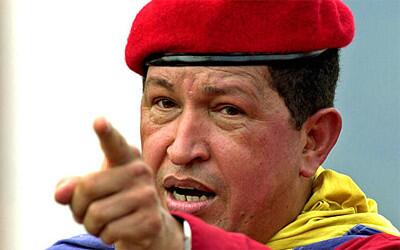 Chavez greets supporters at a rally in Caracas on Oct. 13, 2002.
