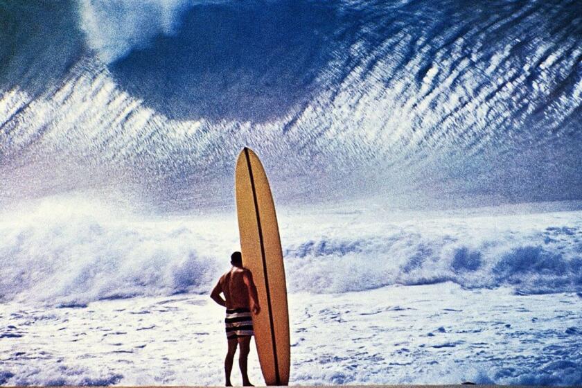 Greg Noll at Pipeline on Oahu in 1964