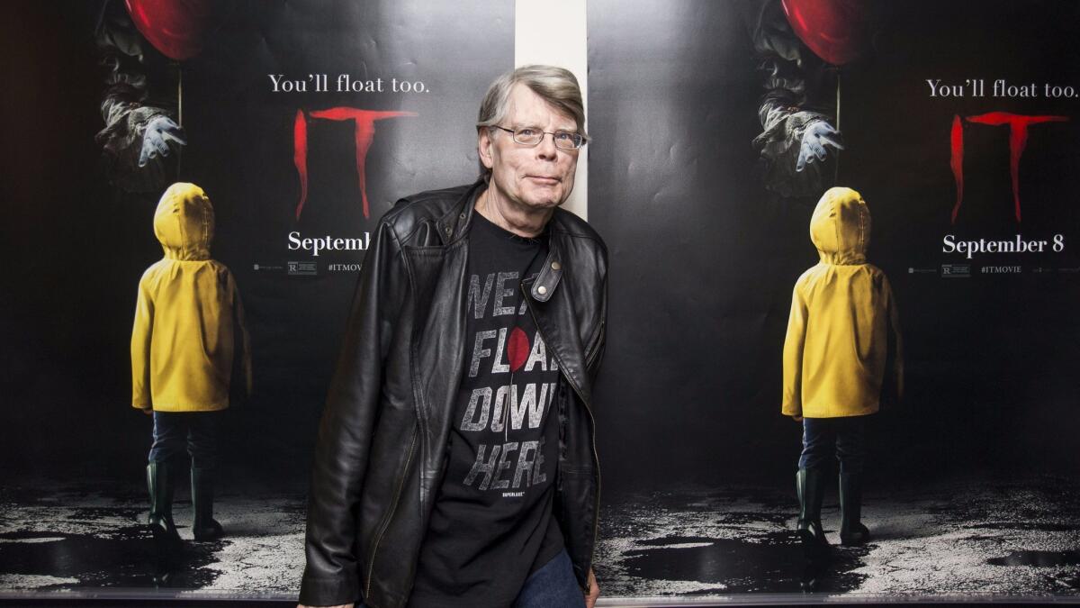 Stephen King at a special screening of "It" in Bangor, Maine.