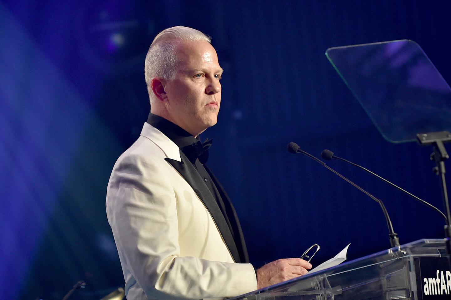 Honoree Ryan Murphy speaks at the gala.