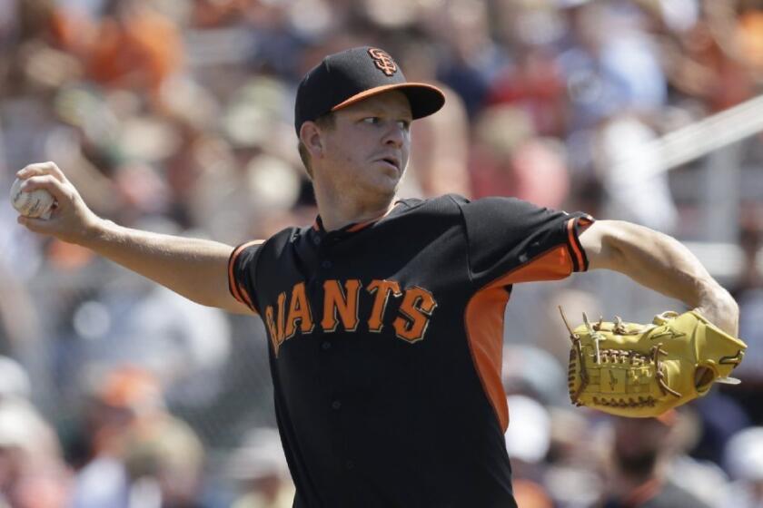 The San Francisco Giants put pitcher Matt Cain on the disabled list Tuesday because of a strain in his right forearm.