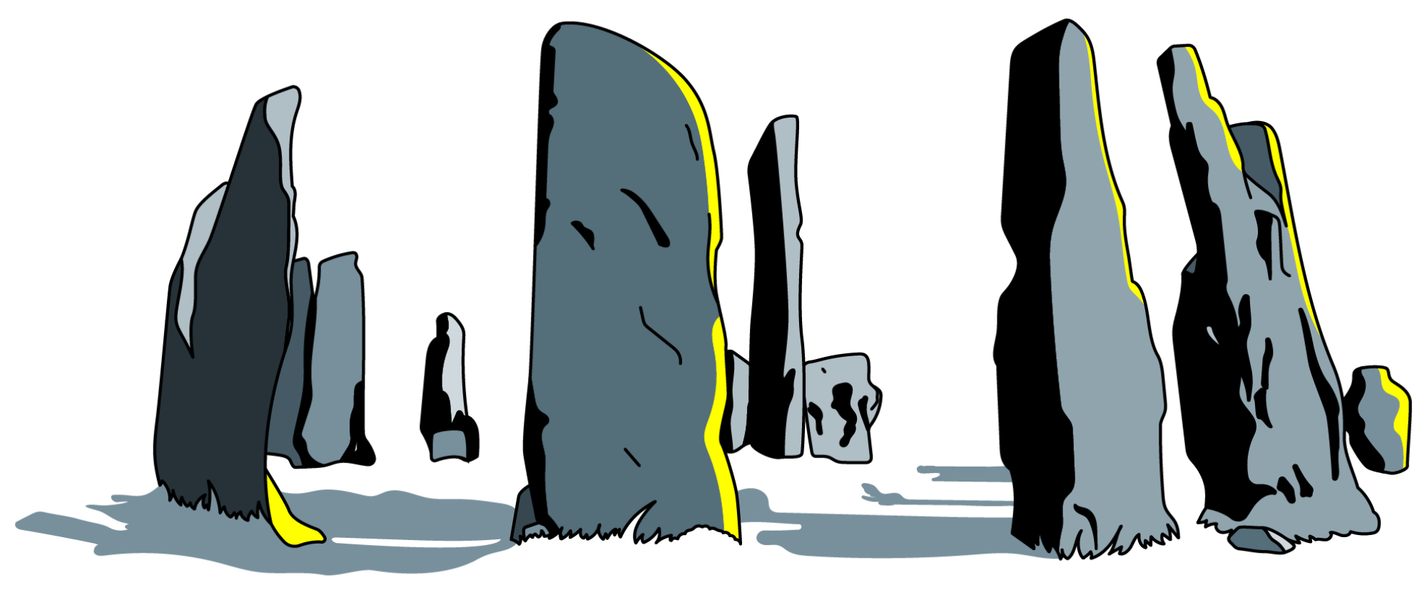 Illustration of the standing stones from "Outlander"