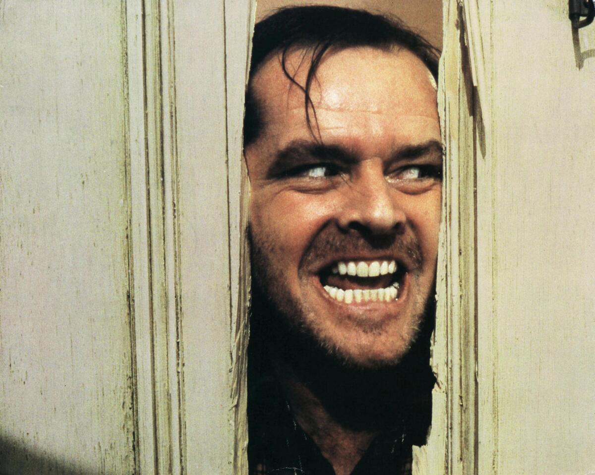 Jack Nicholson in “The Shining” (1980).  