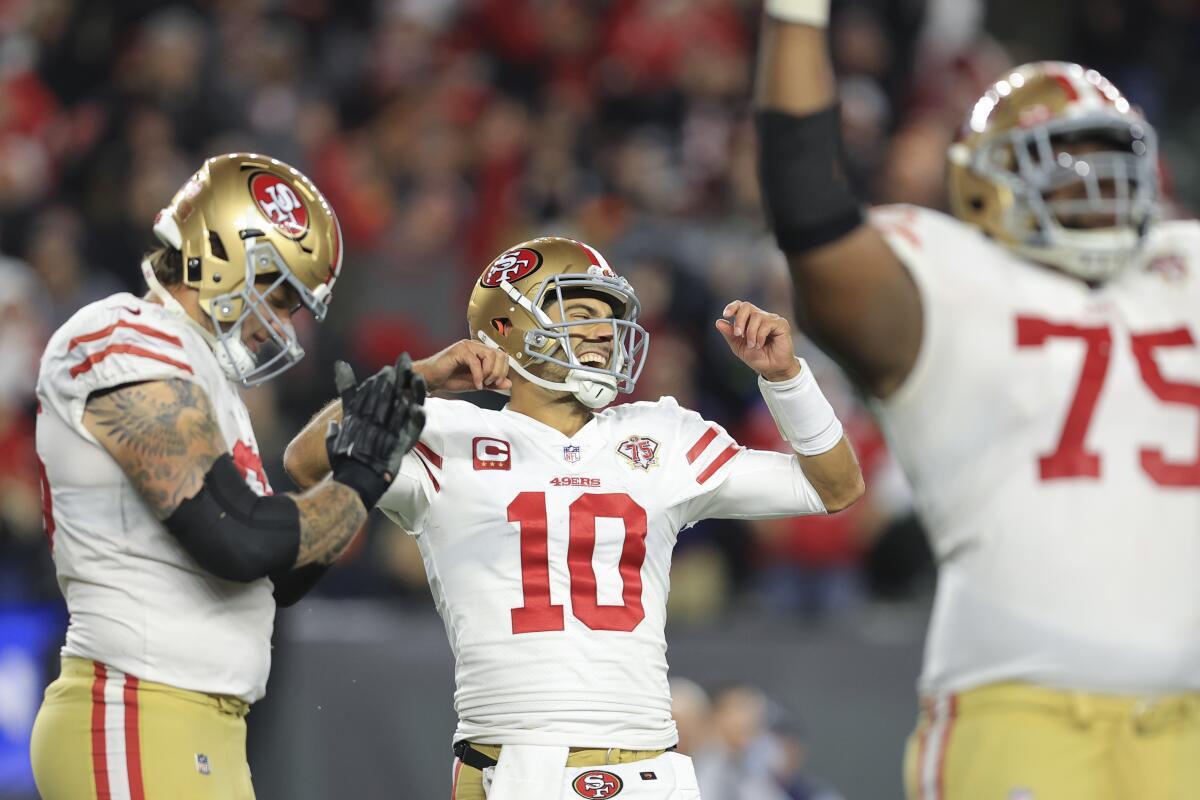 Garoppolo throws 12-yard TD as 49ers beat Bengals in OT