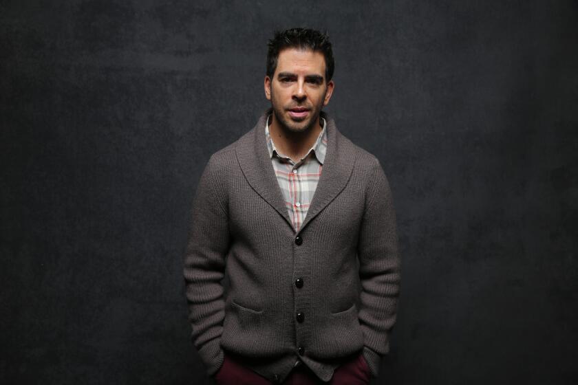 Eli Roth at the L.A. Times photo & video studio at the Sundance Film Festival, Jan. 24, 2015.